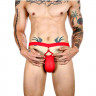 Красные сексуальные трусы-джоки на тонких ремешках Красные сексуальные трусы-джоки на тонких ремешках