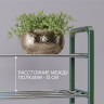 Зеленая четырехъярусная обувница (50х19х60 см)