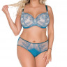 Бюстгальтер plus size на косточках из сетки и кружева