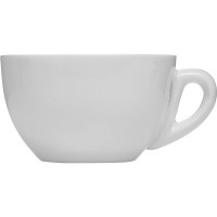 Чашка чайная «Кунстверк»;фарфор;210мл;D=95,H=53,L=115мм;белый