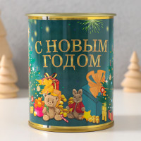 Копилка-банка металл  С новым годом !