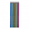 Карандаши 8 цветов ErichKrause Metallic Creative Line, цвета металлик, шестигранные, деревянные, грифель 3 мм, европодвес