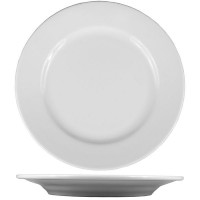 Белая тарелка «Тренд» (диаметр 17 см)
