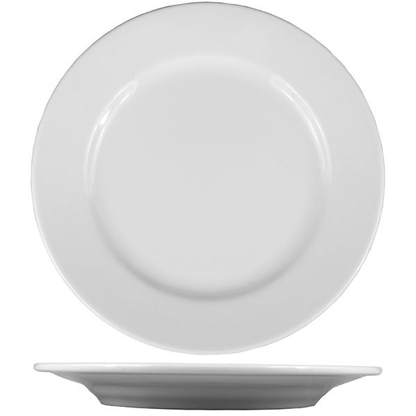 Белая тарелка «Тренд» (диаметр 17 см) 