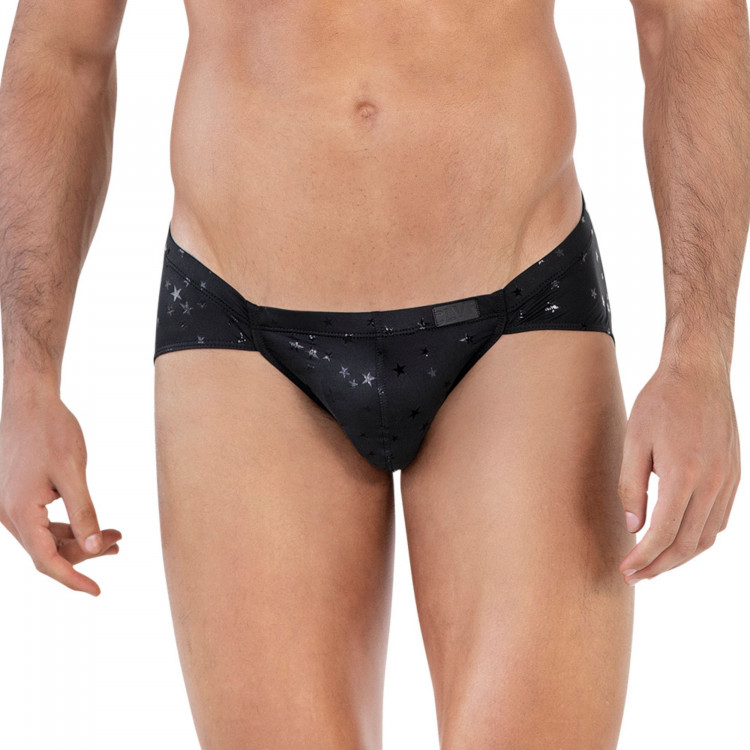 Черные трусы-джоки со звездочками Illusion Jockstrap 