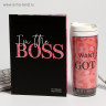 Подарочный набор «I m the BOSS» ежедневник + термостакан
