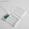 Гирлянда «Нить» 4 м, IP20, прозрачная нить, 40 LED, 2 режима, батарейки AAх3 (нет в комплекте), свечение синее