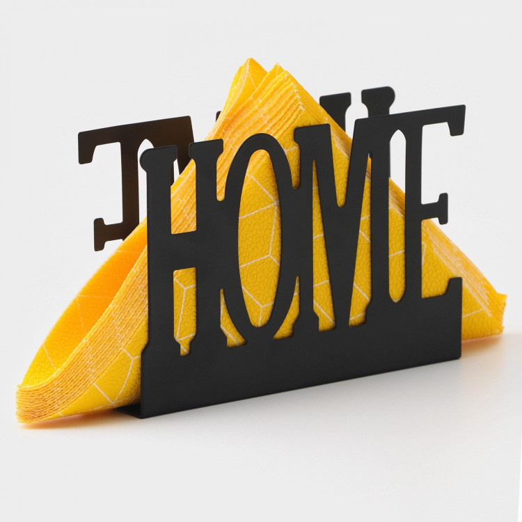 Салфетница Доляна Home, 15×4×10 см, цвет чёрный 
