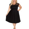 Сорочка plus size с короткими кружевными рукавчиками
