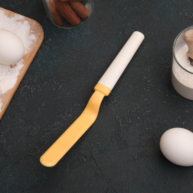 Кондитерская лопатка «Ваниль», 22 см, цвет жёлтый 