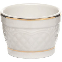 Салатник для комплимента «Афродита»;фарфор;65мл;D=60,H=45мм;белый,золотой