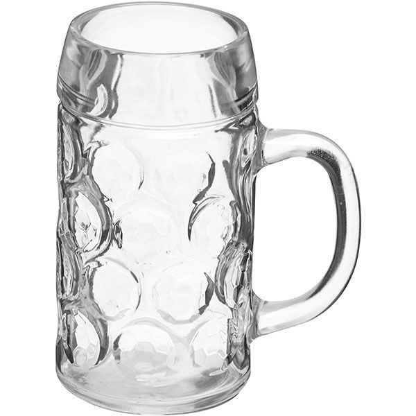 Кружка для пива;стекло;0,625л;D=75,H=162,L=135мм;прозр. 
