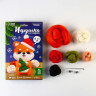 Набор для создания игрушки из шерсти «Новый год! Корги в шапочке»