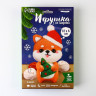 Набор для создания игрушки из шерсти «Новый год! Корги в шапочке»