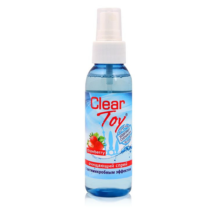 Очищающий спрей для игрушек CLEAR TOY Strawberry - 100 мл. 
