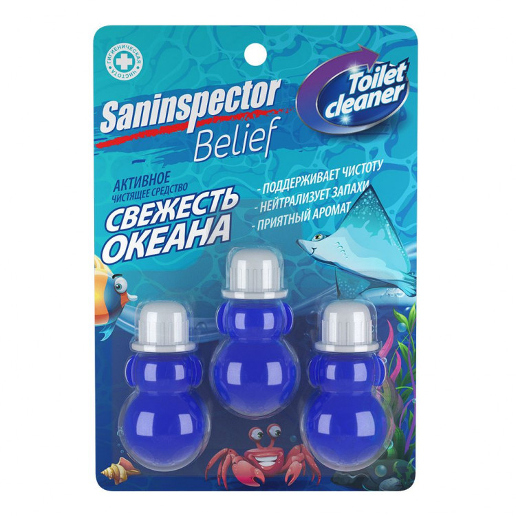 Чистящее средство для унитаза San Inspector BELIEF «Свежесть океана» 