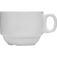 Чашка чайная «Кунстверк»;фарфор;190мл;D=79,H=60,L=101мм;белый