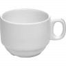 Чашка чайная «Кунстверк»;фарфор;190мл;D=79,H=60,L=101мм;белый