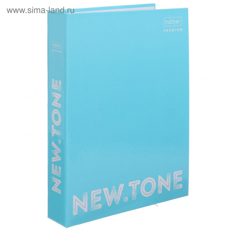 Папка на 2 кольцах А5, Hatber NEWtone, 35 мм, 1500 мкм, голубая, с рисунком 