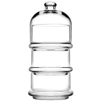 Набор из 3 емкостей для десерта «Вилла» с крышкой