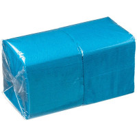 Бирюзовые бумажные салфетки «Папирус» (24х24 см) - 400 шт.