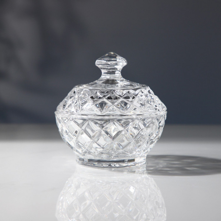 Сахарница хрустальная Diamond, d=9.6 см 