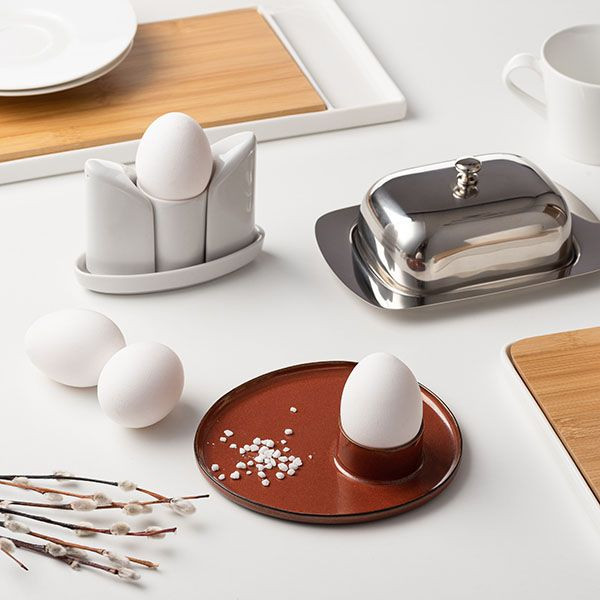 Набор для специй «Тренд» 3 предмета на подставке;фарфор;белый 