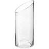 Ваза для цветов «Цилиндр» косой срез;стекло;D=12,H=30см;прозр.