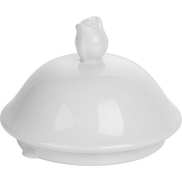 Крышка для чайника 2626 «Афродита»;фарфор;D=12,5/10,5см;белый 