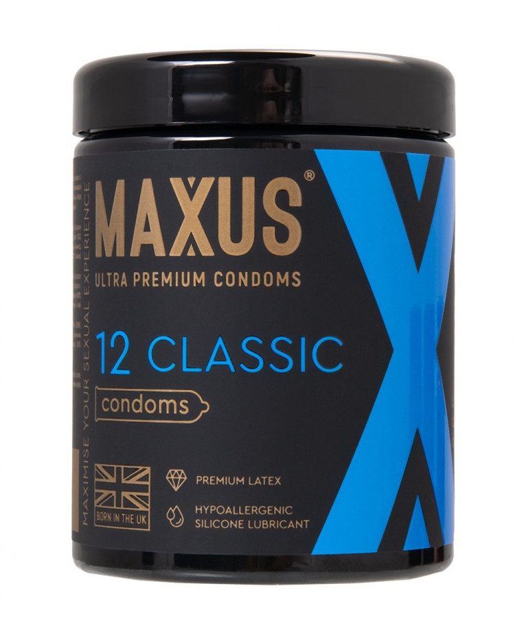 Классические презервативы MAXUS Classic - 12 шт. 