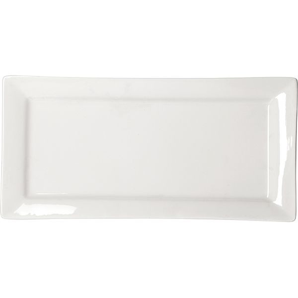 Белое прямоугольное блюдо «Кунстверк» (36х18 см) 