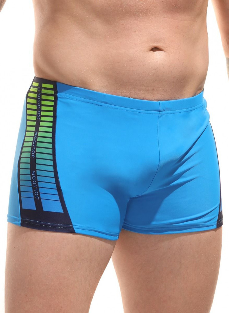 Мужские пляжные боксеры с принтом по бокам 