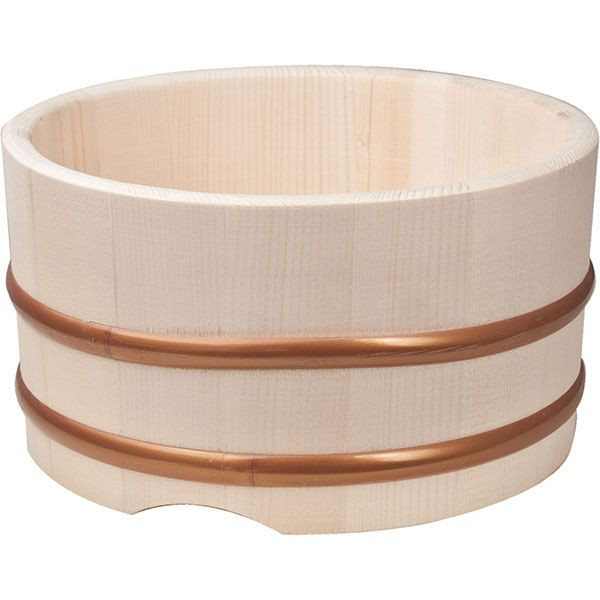 Кадка для риса;бамбук;D=72,H=15,5см;бежев. 