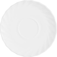 Белое блюдце «Трианон» (диаметр 16 см)