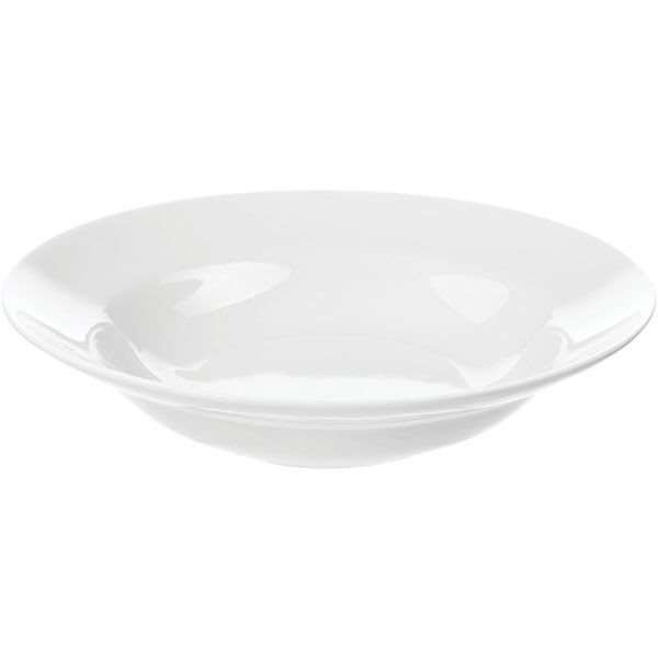 Белая глубокая тарелка «Идиллия» (диаметр 20 см) 