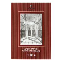 Картон белый А4, 10 листов  Беседка , мелованный, 200 г/м²