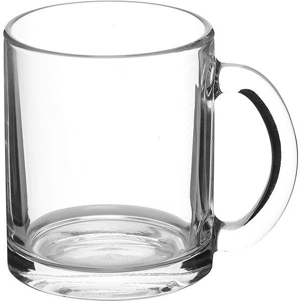 Кружка «Чайная»;стекло;320мл;D=113,H=94мм;прозр. 