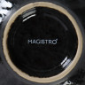Креманка сервировочная фарфоровая Magistro «Ночной дождь», 180 мл, 12,7×11,7×5,6 см, цвет чёрный