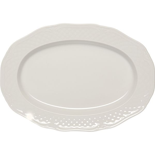 Селедочница «Афродита»;фарфор;,H=25,L=240,B=165мм;белый 