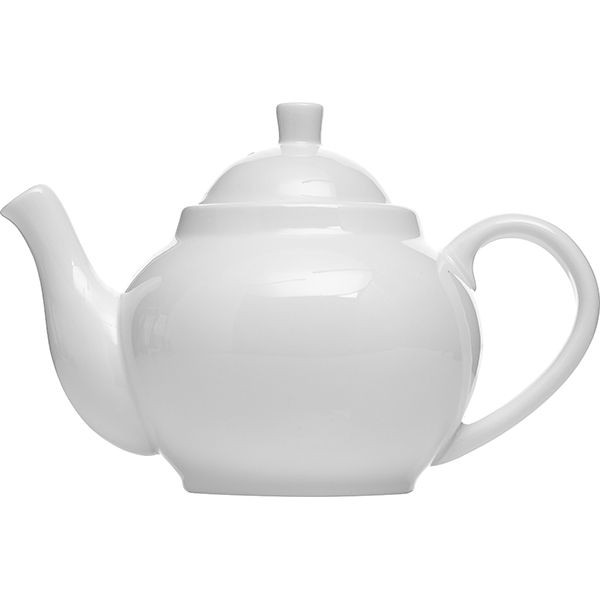 Чайник заварочный «Кунстверк»;фарфор;0,95л;D=83,H=145,L=215мм;белый 