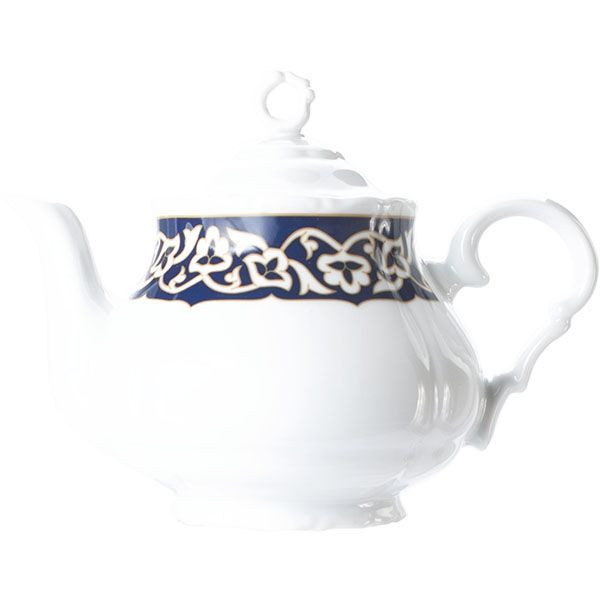 Чайник заварочный «Восток»;фарфор;0,75л;D=65,H=125,L=200мм;синий 