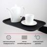 Черный прорезиненный прямоугольный поднос «Проотель» (41х30,5 см) Черный прорезиненный прямоугольный поднос «Проотель» (41х30,5 см)