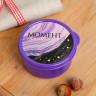 Фиолетовый круглый ланч-бокс «Момент счастья» (150 мл.) Фиолетовый круглый ланч-бокс «Момент счастья» (150 мл.)