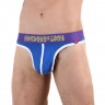 Синие сексуальные трусы-тонги с широким поясом Синие сексуальные трусы-тонги с широким поясом