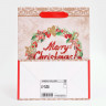 Новый год. Пакет подарочный, ламинированный,  Merry Christmas ,18 х 23 х 10 см.