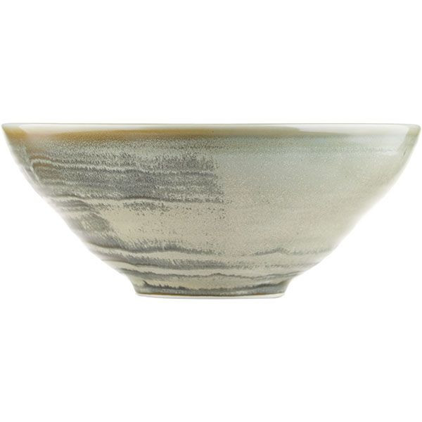 Салатник «Агава»;фарфор;0,9л;D=205,H=85мм;матовый,зелен. 