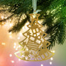 Ёлочная игрушка новогодняя «Ёлка», на Новый год, 8,9 х 9,1 см