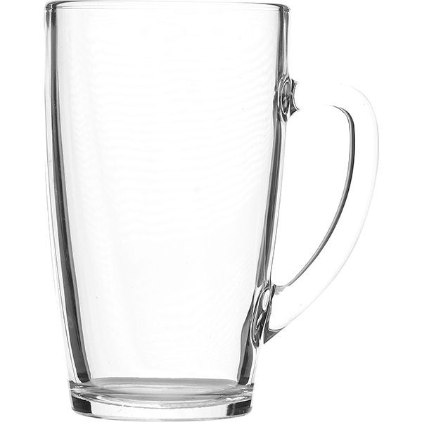 Кружка «Каппучино»;стекло;420мл;D=78,H=138,L=110мм;прозр. 