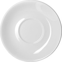 Блюдце «Кунстверк»;фарфор;D=150/58,H=20мм;белый