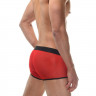 Красные мужские полупрозрачные трусы-боксеры